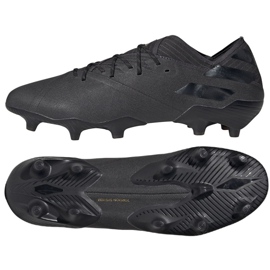 Buty piłkarskie adidas Nemeziz 19.1 Fg M F34409 czarne czarne 3