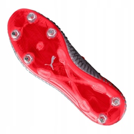Buty piłkarskie Puma Future 4.1 Netfit Mx Sg M 105676-01 czerwone szare 2