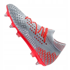 Buty piłkarskie Puma Future 4.1 Netfit Mx Sg M 105676-01 czerwone szare 3