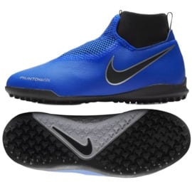 Buty piłkarskie Nike Phantom Vsn Academy Df Tf Jr AO3292-400 niebieskie niebieskie 1
