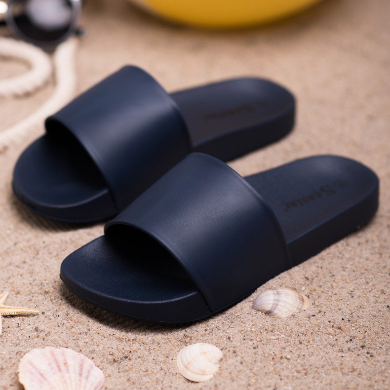 Seastar Granatowe Klapki niebieskie 2