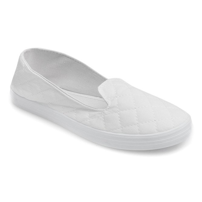 Wsuwane Trampki Tenisówki Slip On V30 Biały białe 1