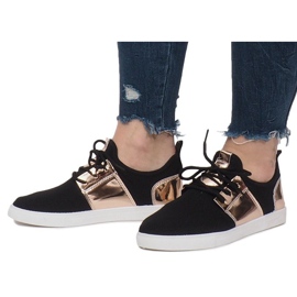 Czarne Sportowe Trampki Jovite 2