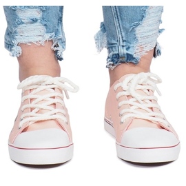 Różowe ażurowe trampki Lavso 1