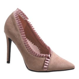 Różowe klasyczne szpilki C72P 1