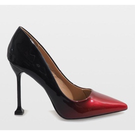 Czerwone lakierowane szpilki LE030P 2