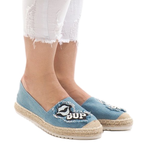 Niebieskie espadryle L-1047 1