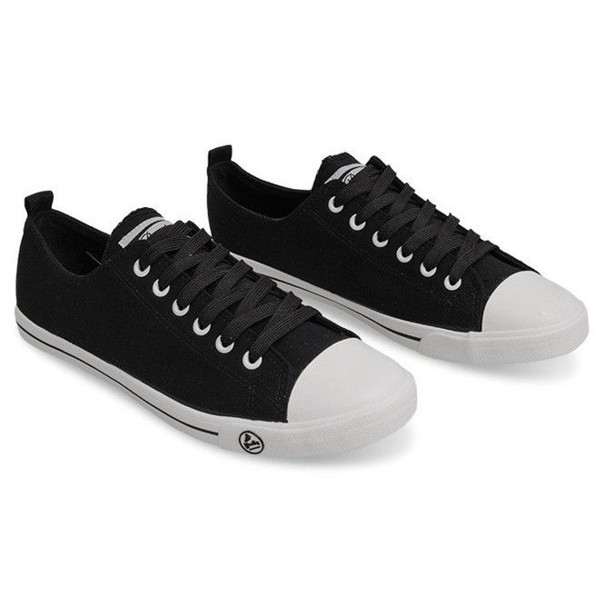 Klasyczne Trampki 9911 Czarny czarne 2