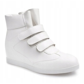Modne Sneakersy Na Koturnie JT3 Biały białe 1