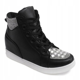 Sneakersy Z Cekinami C7165 Czarny czarne 1