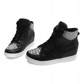 Sneakersy Z Cekinami C7165 Czarny czarne 3