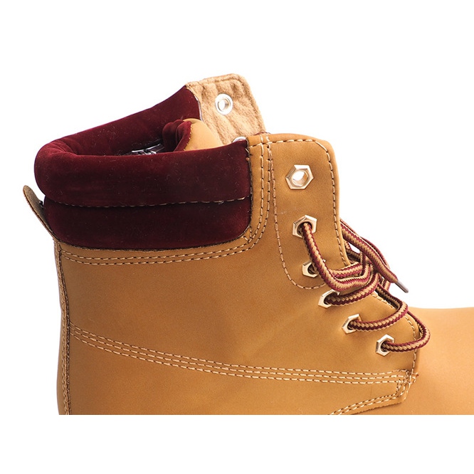 Jesienne Timberki Trapery 1-16 YELL/RED brązowe 1