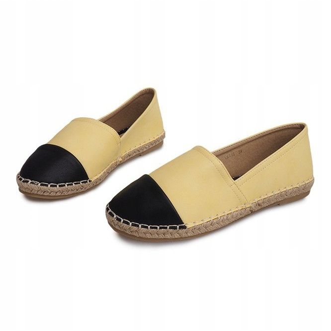 Trampki Espadryle  LX116 Żółty żółte 1