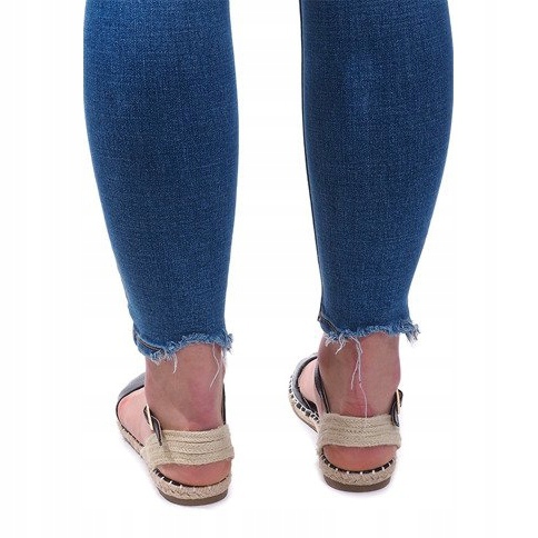 Sandały Espadryle Baletki Balerinki 6351 Czarny czarne 2
