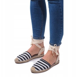 Sandały Espadryle Baletki Balerinki 6368 Czarny czarne 1