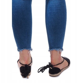 Sandały Espadryle Baletki Balerinki 6333 Czarny czarne 1