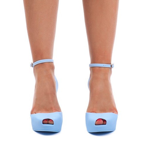 Meliski Na Koturnie Odkryte PT67 Blue niebieskie 2