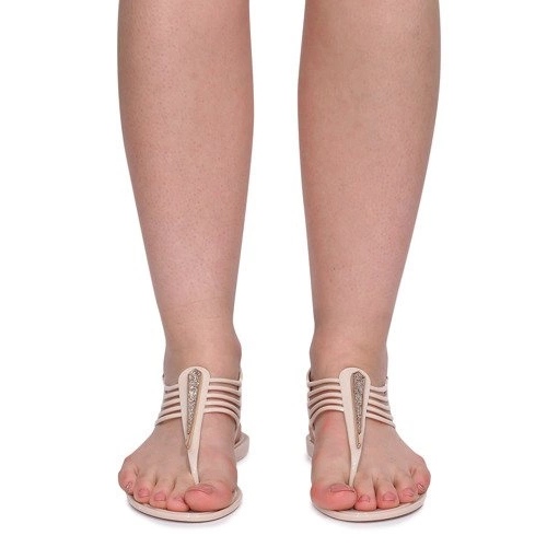 Sandały Meliski Z Cyrkoniami 001-356 Beżowy 2