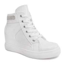 Sneakersy Na Koturnie A-35 Biały białe 5