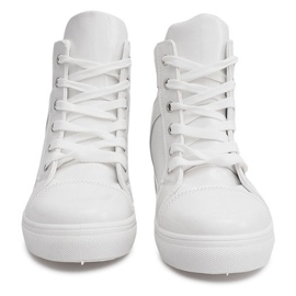 Sneakersy Na Koturnie A-35 Biały białe 1