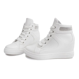 Sneakersy Na Koturnie A-35 Biały białe 3