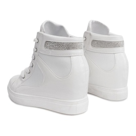 Sneakersy Na Koturnie A-35 Biały białe 4