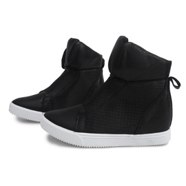 Sneakersy Na Koturnie TL088-5 Czarny czarne 1