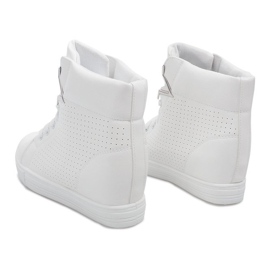 Sneakersy Na Koturnie 29332-2 Biały białe 4