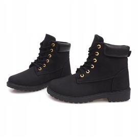 Timberki Trapery 6612 Czarny czarne 1