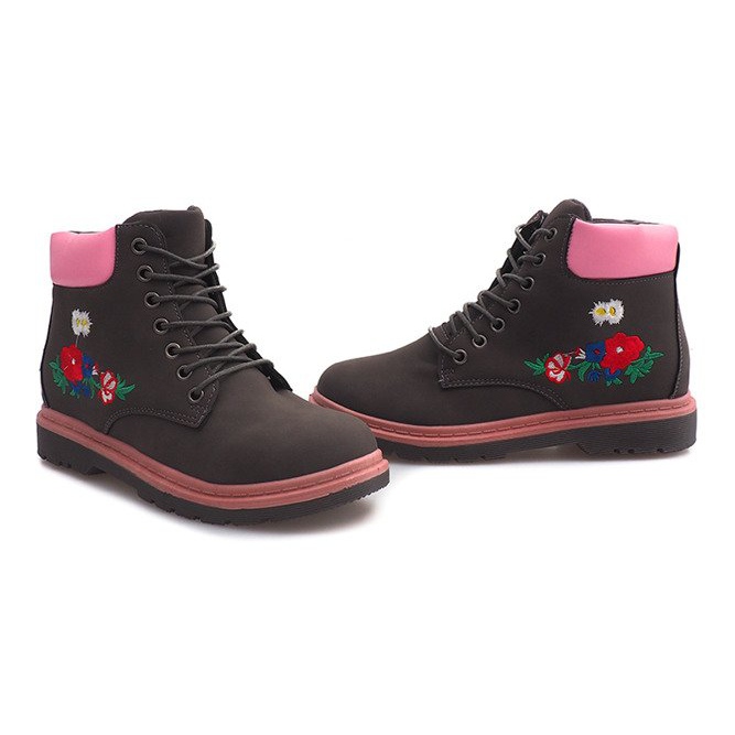 Ocieplane Timberki Trapery SJ1669-6 Szary szare 1