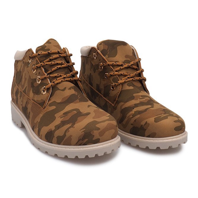 Timberki Trapery W-3056 Camel brązowe 1