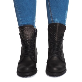 Ekskluzywne Botki JH180-090 Czarny czarne 2