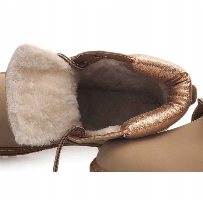 Ocieplane Timberki Trapery 8589 Beżowy 2