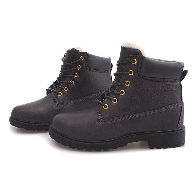 Ocieplane Timberki Trapery TL037-3 Szary szare 2