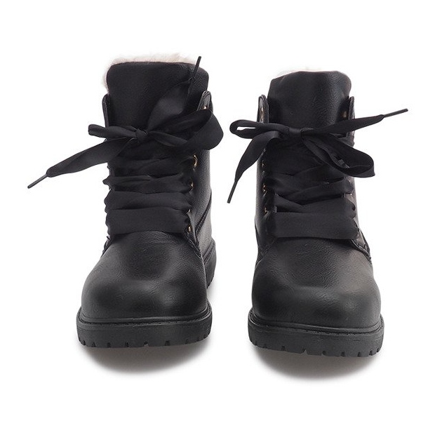 Ocieplane Timberki Trapery TL037-3 Czarny czarne 2