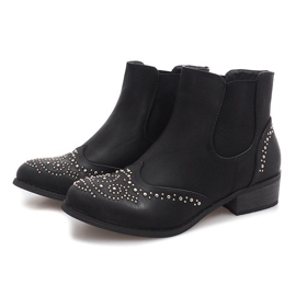 Ocieplane Botki KA16-160SL Czarny czarne 2