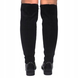 Eleganckie Kozaki KSL20 Czarny czarne 1