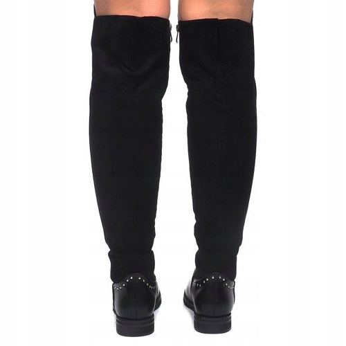 Eleganckie Kozaki KSL20 Czarny czarne 1