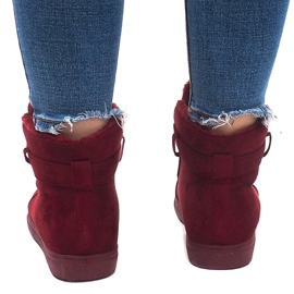 Ocieplane Trampki BOK-1122 Czerwony czerwone 1