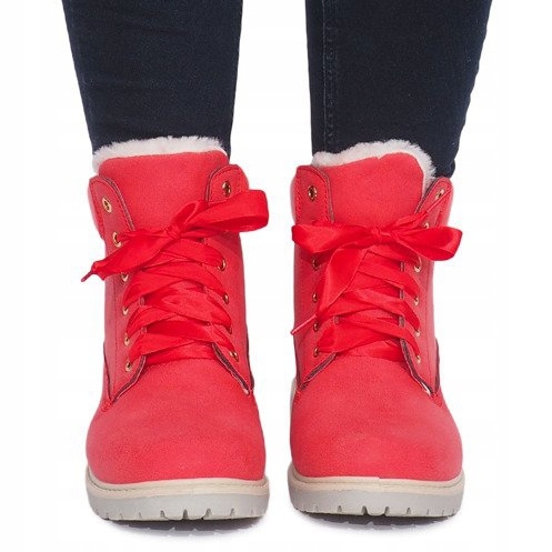 Ocieplane Timberki Trapery TL0127-4 Czerwony czerwone 1