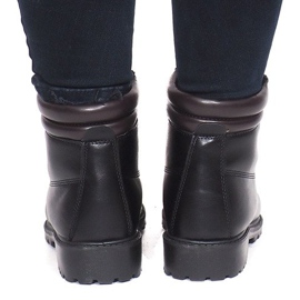 Ocieplane Traperki L697-1 Czarny czarne 1