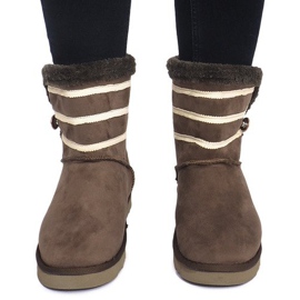 Czarne kozaki botki 89-67 Zielony zielone 1