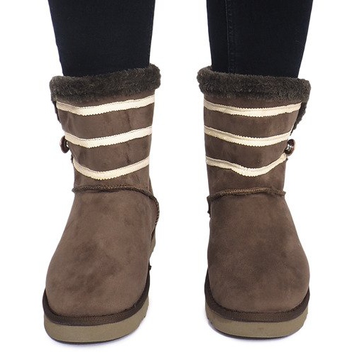 Czarne kozaki botki 89-67 Zielony zielone 1