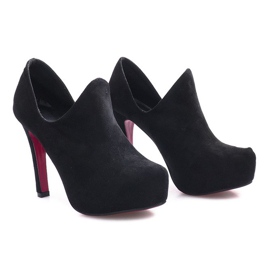 Czarne botki na szpilce Gisèle 1