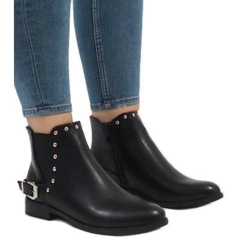 Czarne botki BM166 1