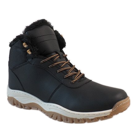 Czarne ocieplane śniegowce A1717-1 1