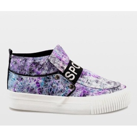 Białe trampki 623 wielokolorowe 1