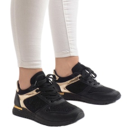 Czarne buty sportowe LR88010 1