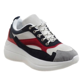 Białe modne obuwie sportowe 1862 1