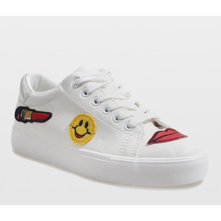 Białe trampki pieczątka BL75P 1